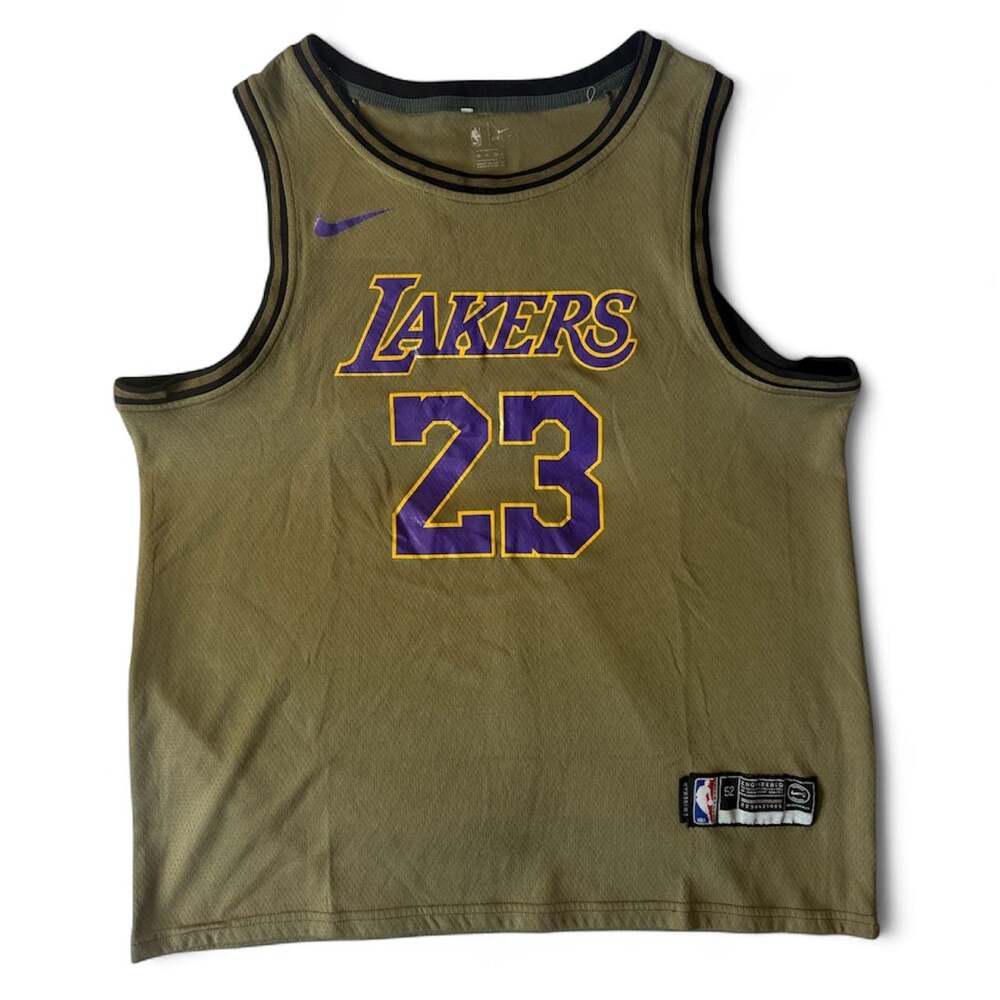 Nike Men's Los Angeles Lakers Lebron James #23 Statement Edition Swingman Jersey